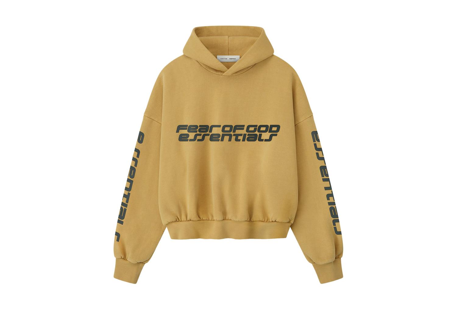 Fear of God Essentials Cropped Relaxed Hoodie Canyon – ZAPTILA