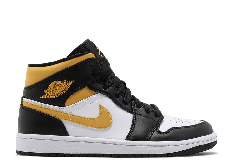 Air Jordan 1 Mid 'Black University Gold' denemezapt.myshopify.com Zaptila