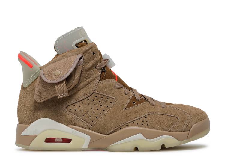 Travis Scott X Air Jordan 6 Retro 'British Khaki' denemezapt.myshopify.com Zaptila