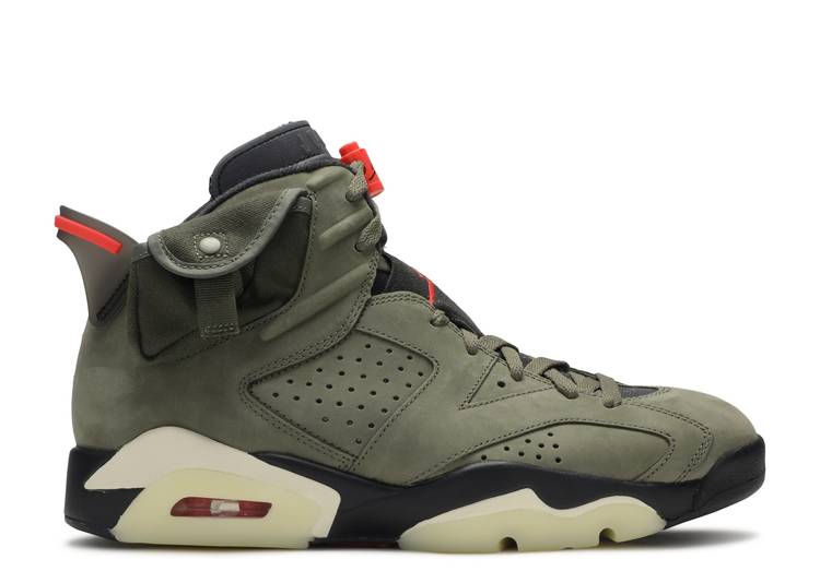 Travis Scott X Air Jordan 6 Retro 'Olive' denemezapt.myshopify.com Zaptila