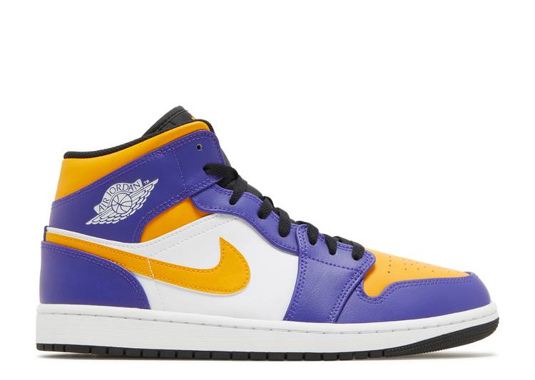 Air Jordan 1 Mid 'Lakers' denemezapt.myshopify.com Zaptila