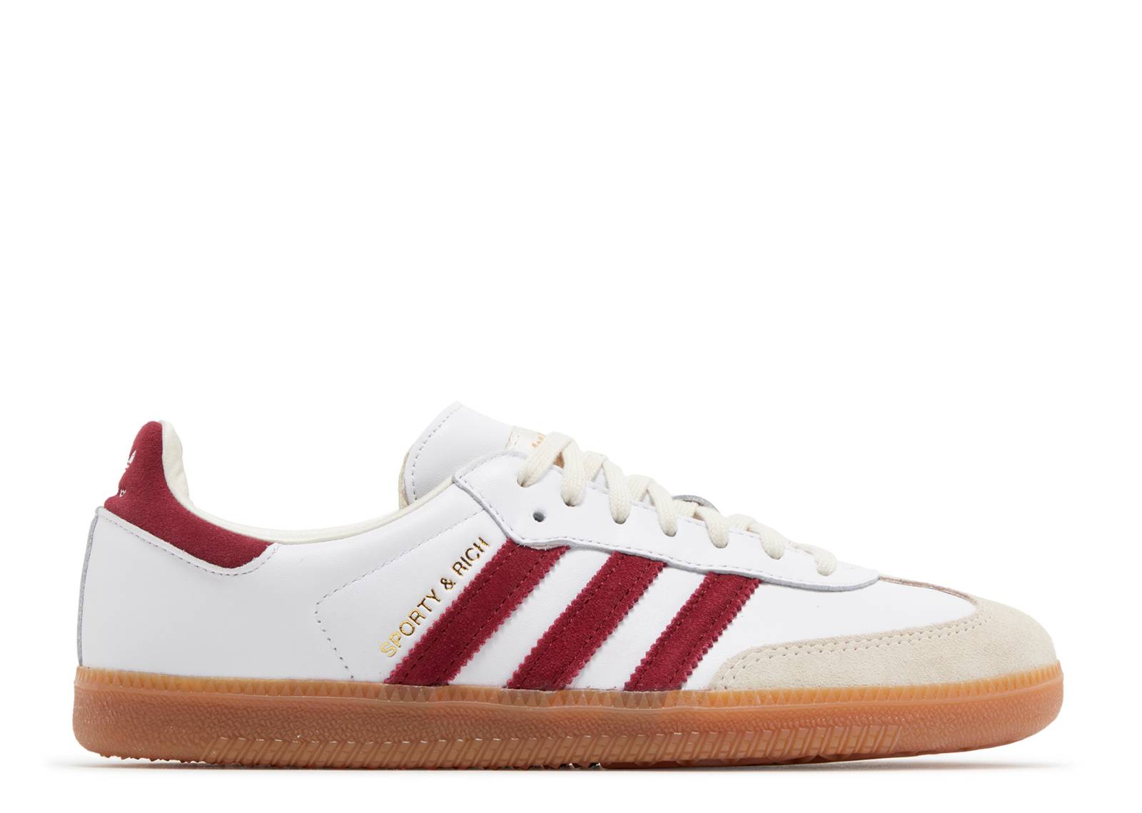 Sporty &amp; Rich X Samba Og 'White Core Burgundy' denemezapt.myshopify.com Zaptila