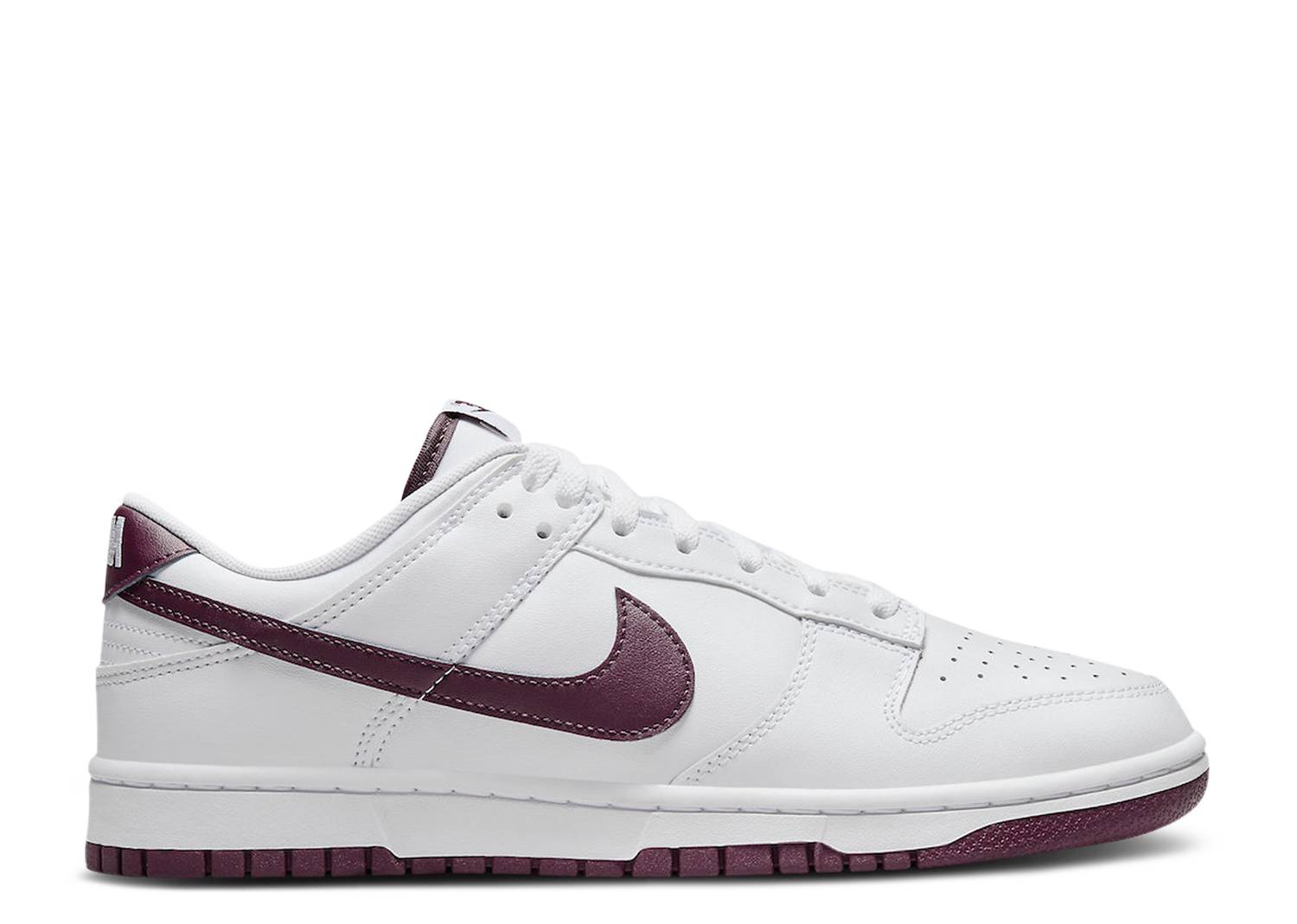 Meroon Dunks Nike Dunk Low White 'Night Maroon'