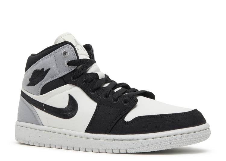 Wmns Air Jordan 1 Mid Se 'Light Steel Grey Canvas' denemezapt.myshopify.com Zaptila