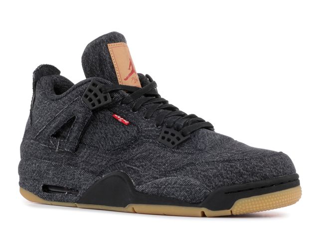 Levi's x Jordan 4 Retro 'Black Denim' denemezapt.myshopify.com Zaptila