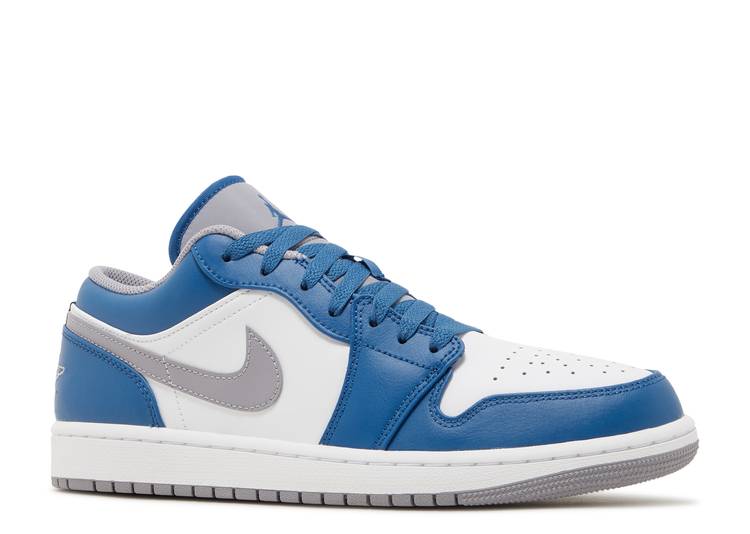 Air Jordan 1 Low 'True Blue Cement' denemezapt.myshopify.com Zaptila