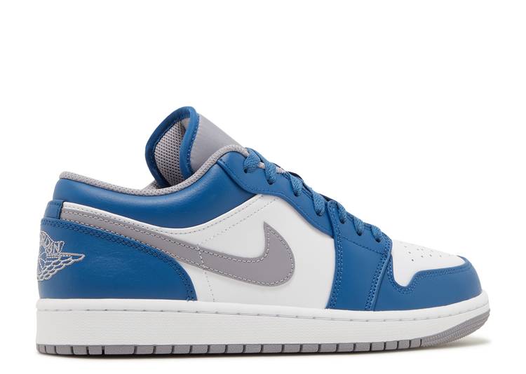 Air Jordan 1 Low 'True Blue Cement' denemezapt.myshopify.com Zaptila