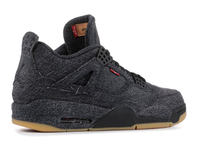 Levi's x Jordan 4 Retro 'Black Denim' denemezapt.myshopify.com Zaptila