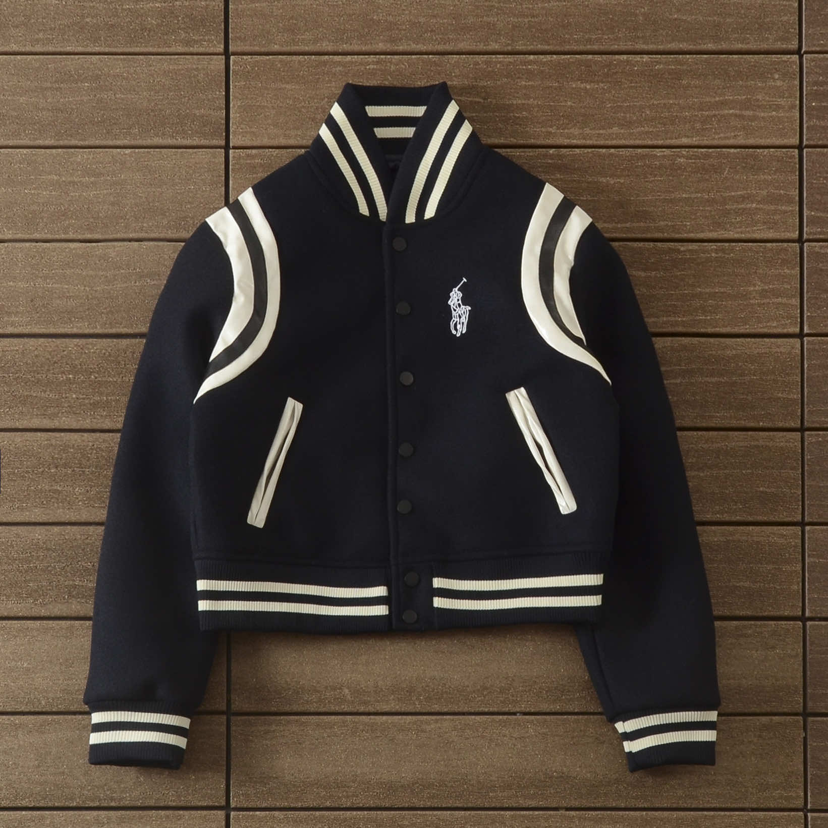 Polo Ralph Lauren College Jacket 'Black' denemezapt.myshopify.com Zaptila