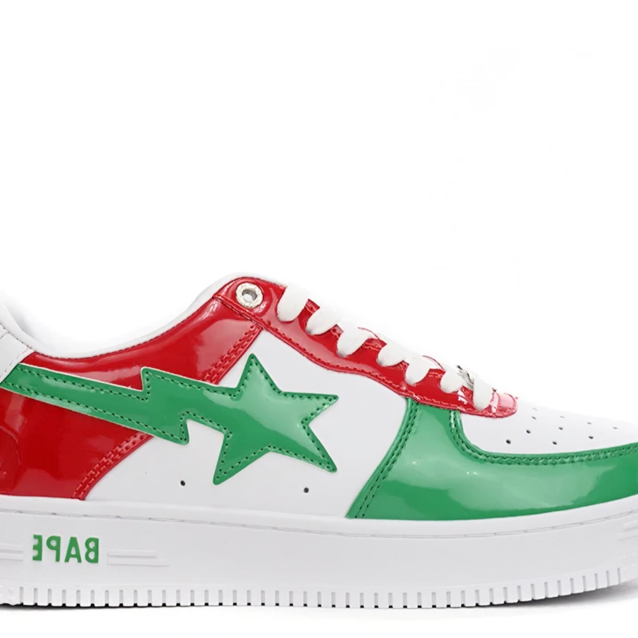 A Bathing Ape Bape Sta Low 'Red White and Green' denemezapt.myshopify.com Zaptila