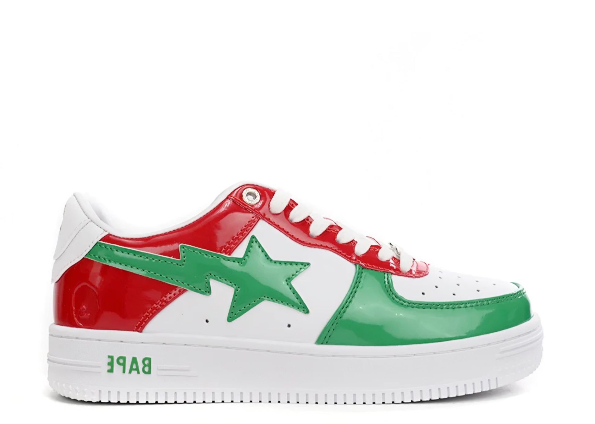 A Bathing Ape Bape Sta Low 'Red White and Green' denemezapt.myshopify.com Zaptila