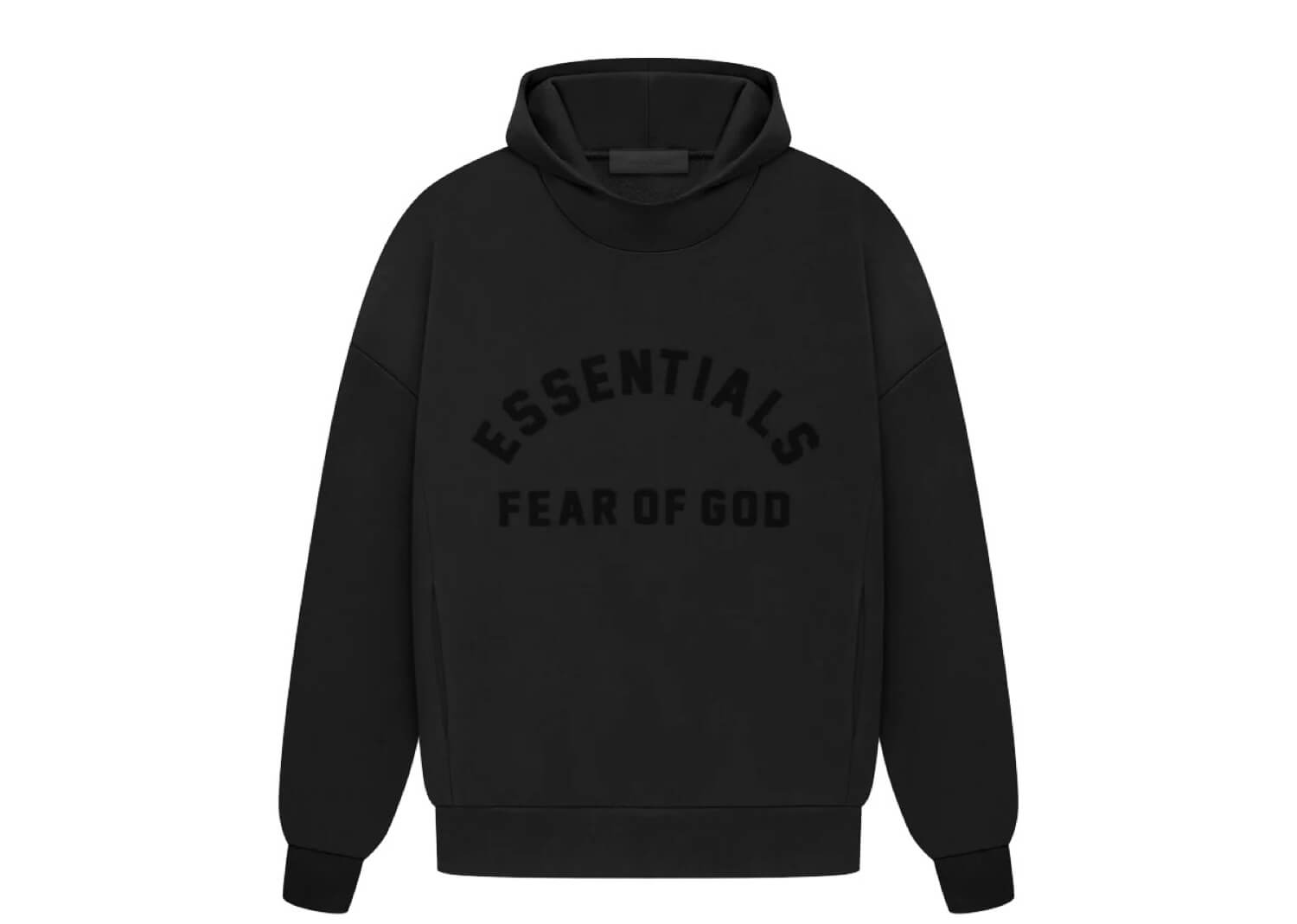 Fear of God Essentials Arch Logo Hoodie Jet Black