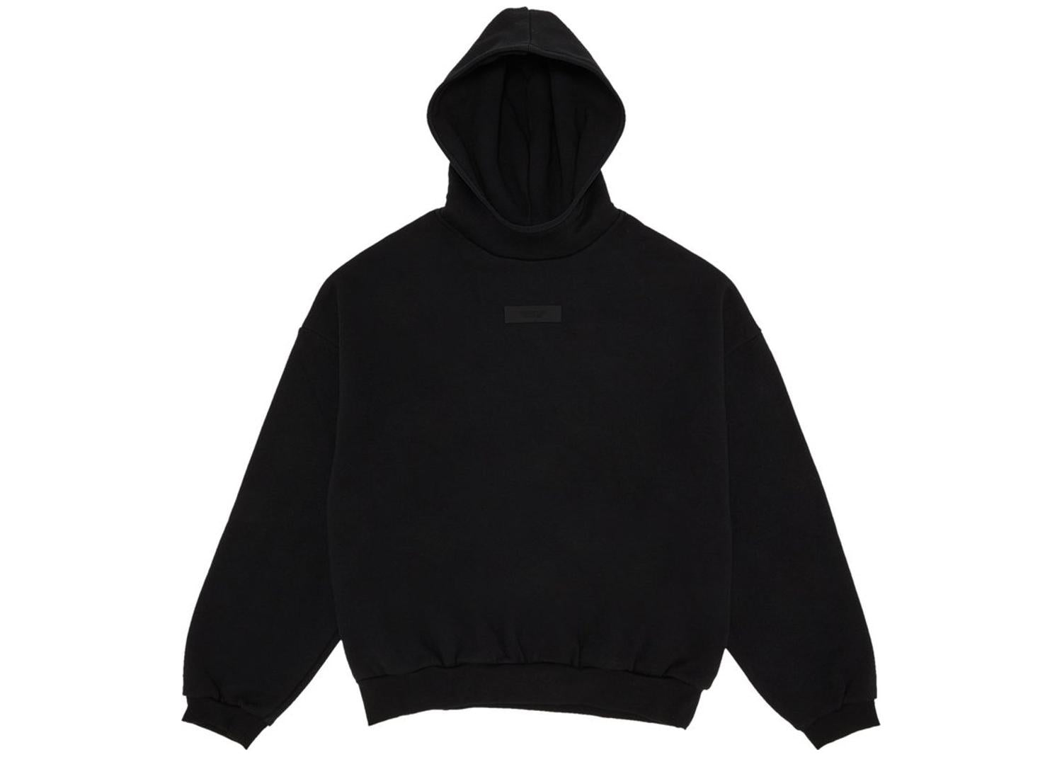 Fear of God Essentials Chest Logo Hoodie Jet Black/Jet Black
