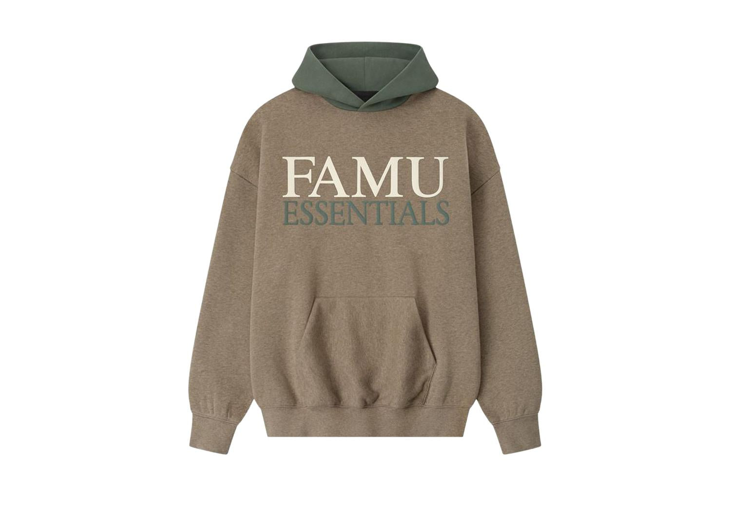 Fear of God Essentials FAMU Sport Hoodie Homestead Heather/Balsam Green