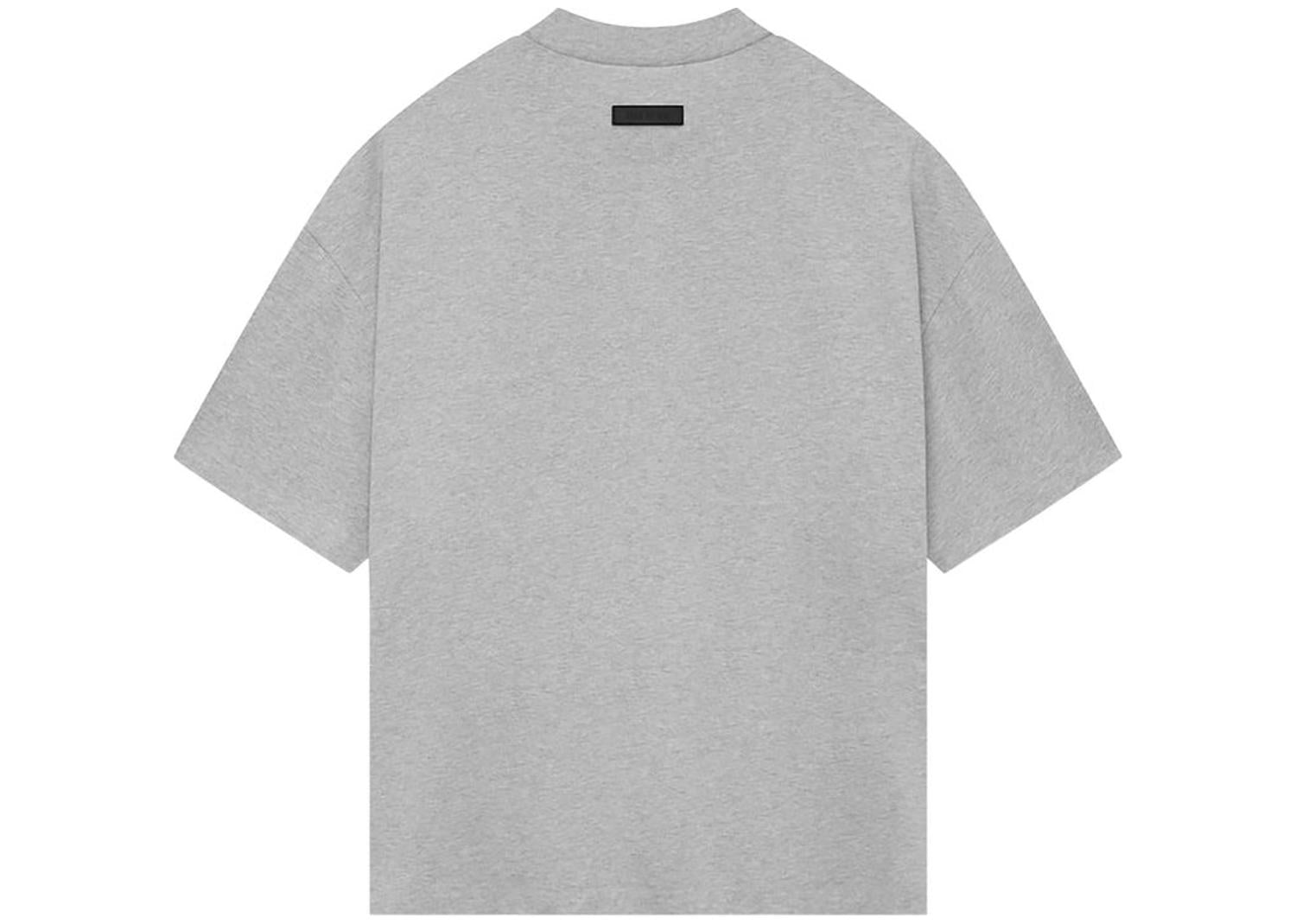 Fear of God Essentials Heavy Jersey Crewneck Tee Light Heather Grey 2