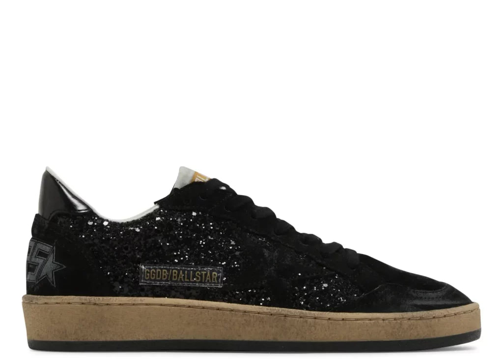 Golden Goose Ball-Star Black Leather Distressed (W) 6