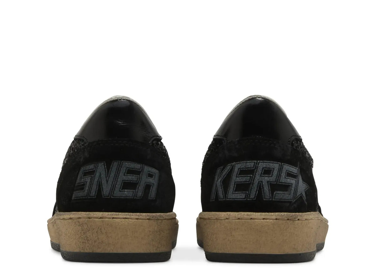 Golden Goose Ball-Star Black Leather Distressed (W) 3