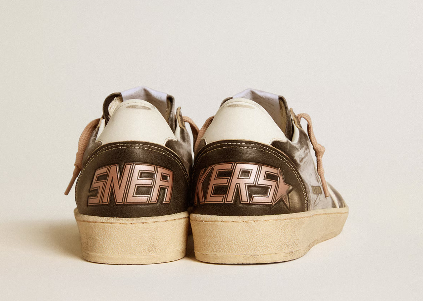 Golden Goose Ball-Star Black Velvet Black White Leather (W) 4