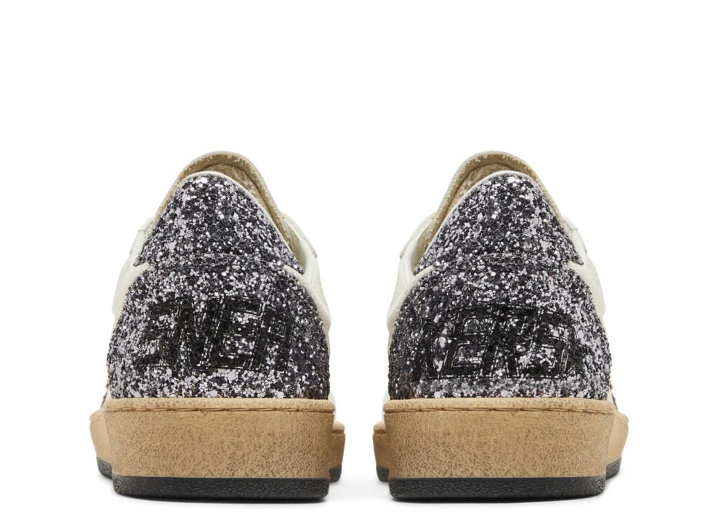 Golden Goose Ball-Star White Beige Silver Glitter (W) 8