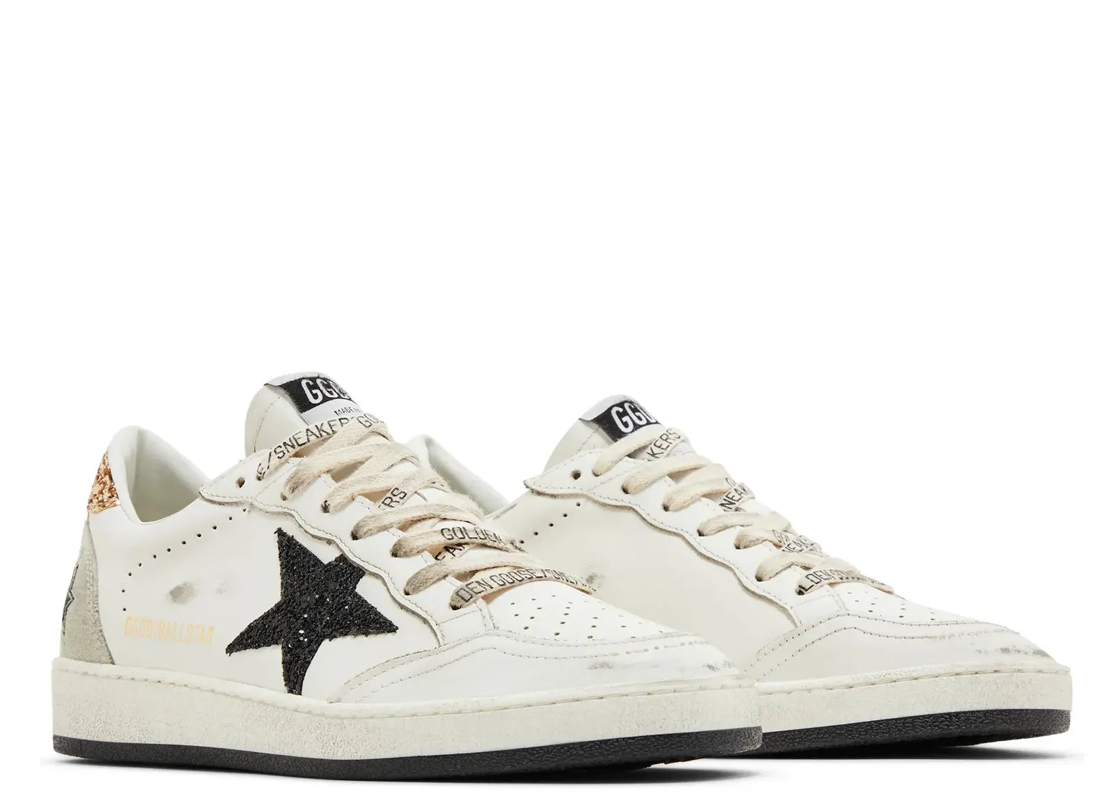 Golden Goose Ball-Star White Black Gold Ice (W) 5