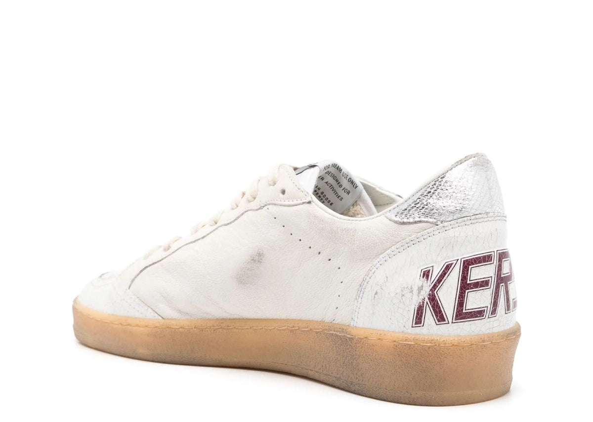 Golden Goose Ball-Star White Green Silver 3