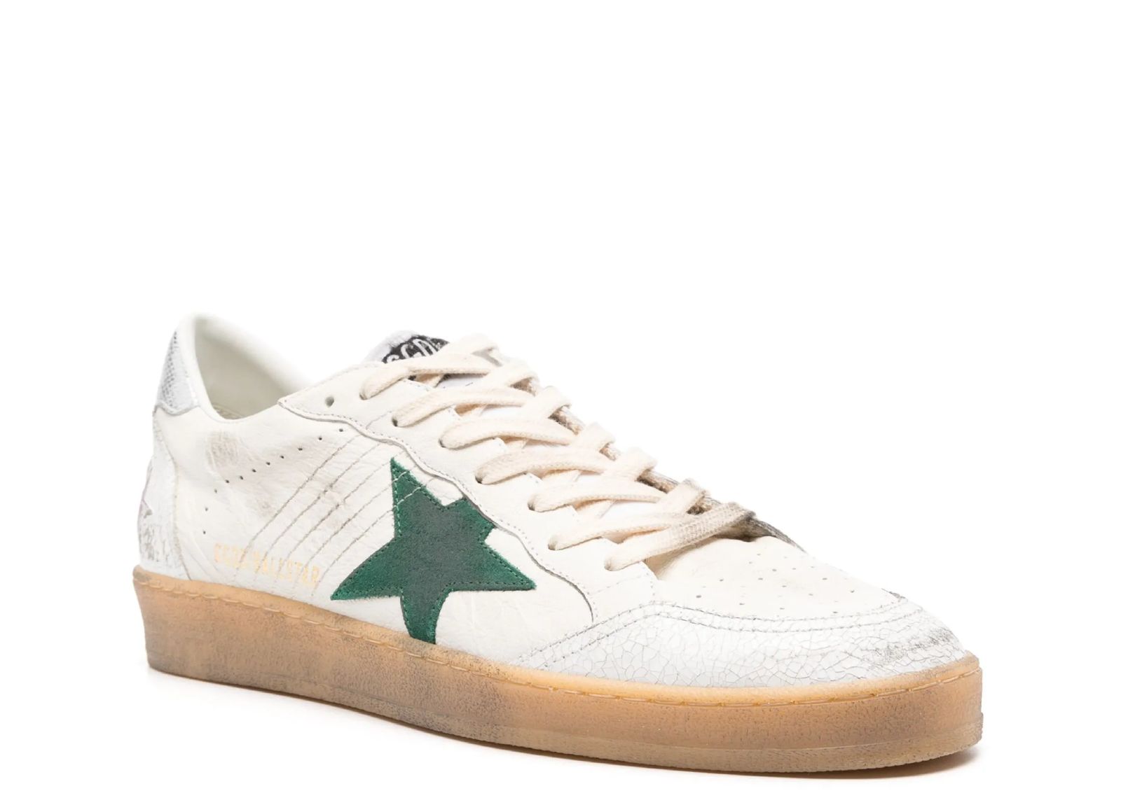 Golden Goose Ball-Star White Green Silver 2