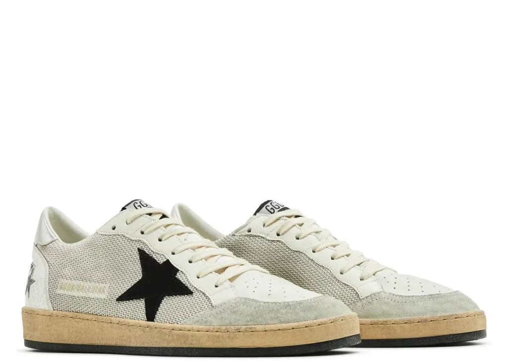 Golden Goose Ball-Star White Leather Distressed 10