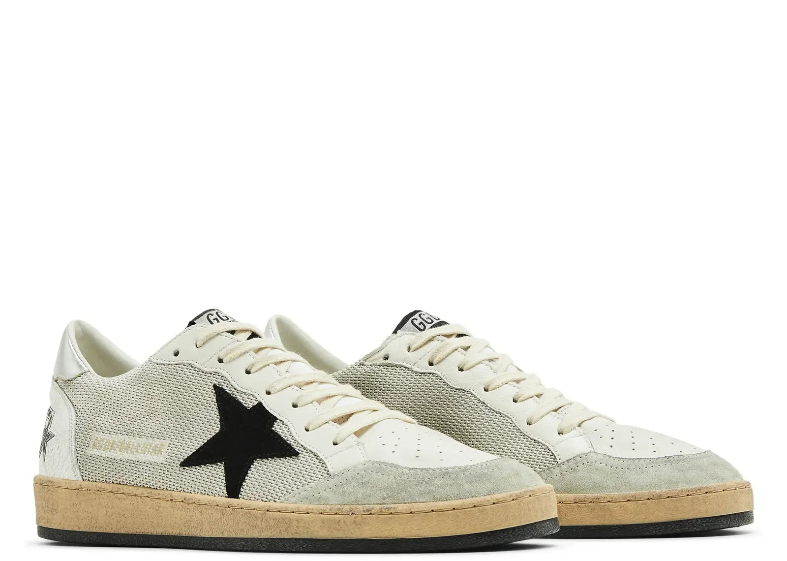 Golden Goose Ball-Star White Leather Distressed 5