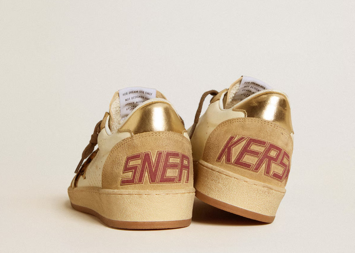 Golden Goose Ball-Star White Nappa Sand Suede (W) 3