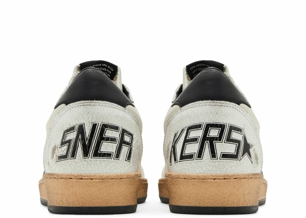Golden Goose Ball-Star White Nappa with Black Star 8