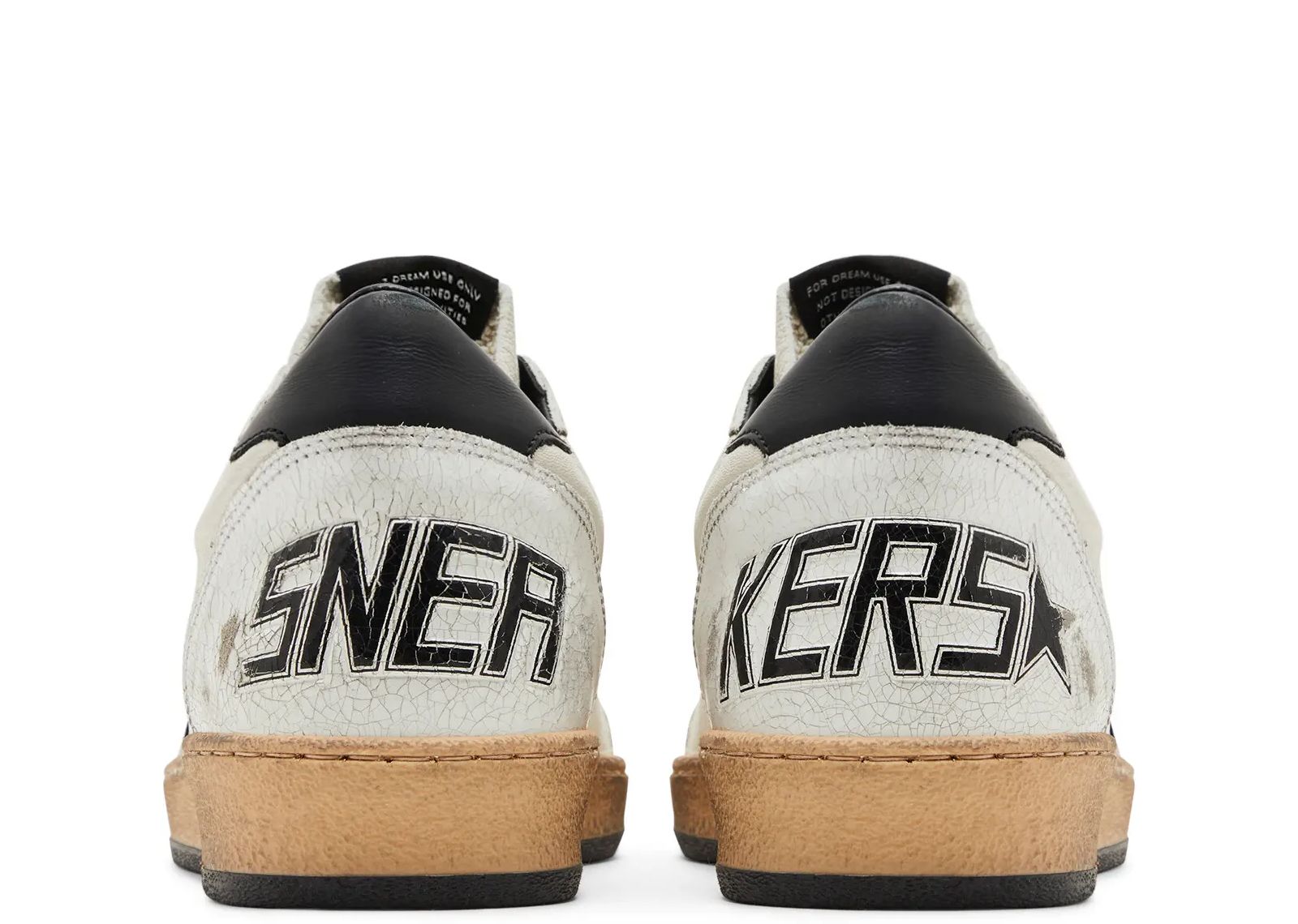 Golden Goose Ball-Star White Nappa with Black Star 3
