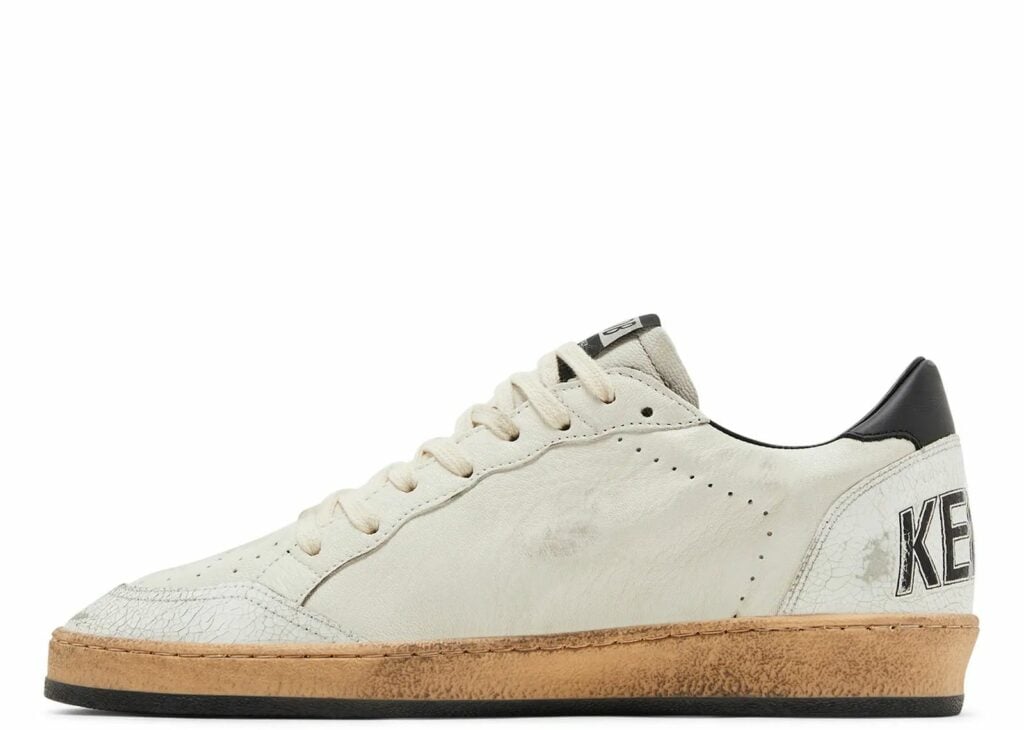 Golden Goose Ball-Star White Nappa with Black Star 7
