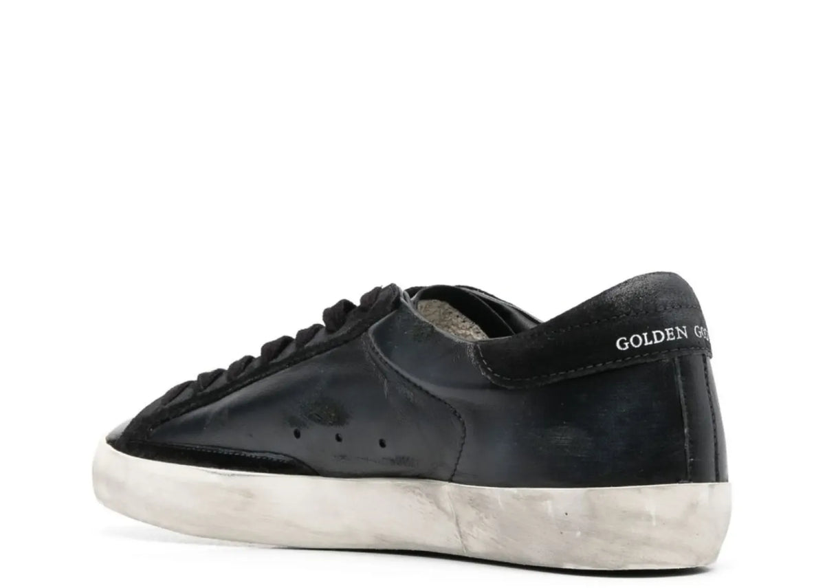 Golden Goose Super-Star Black Nappa Black Suede Star Heel 3