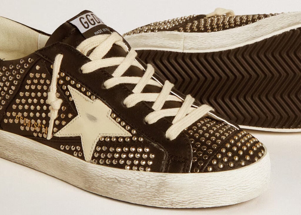 Golden Goose Super-Star Black Nappa Silver (W) 9