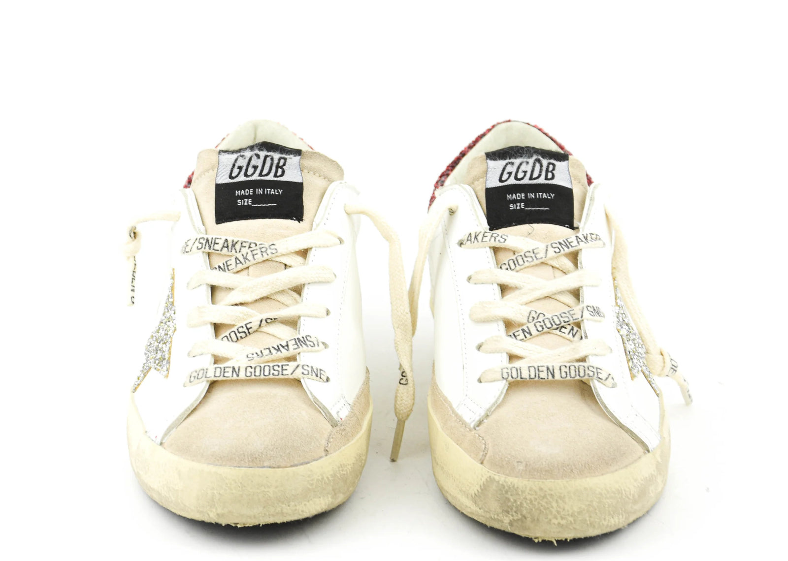 Golden Goose Super-Star Bordeaux Silver Glitter (W) 4