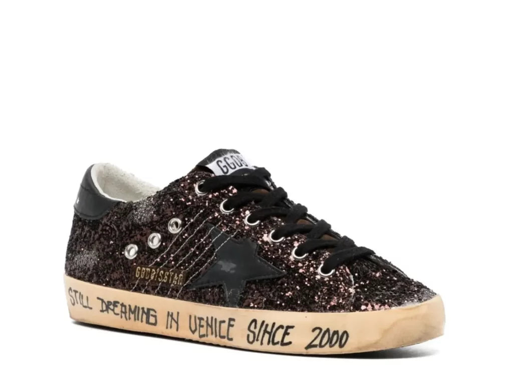 Golden Goose Super-Star Dark Brown Glitter (W) 5