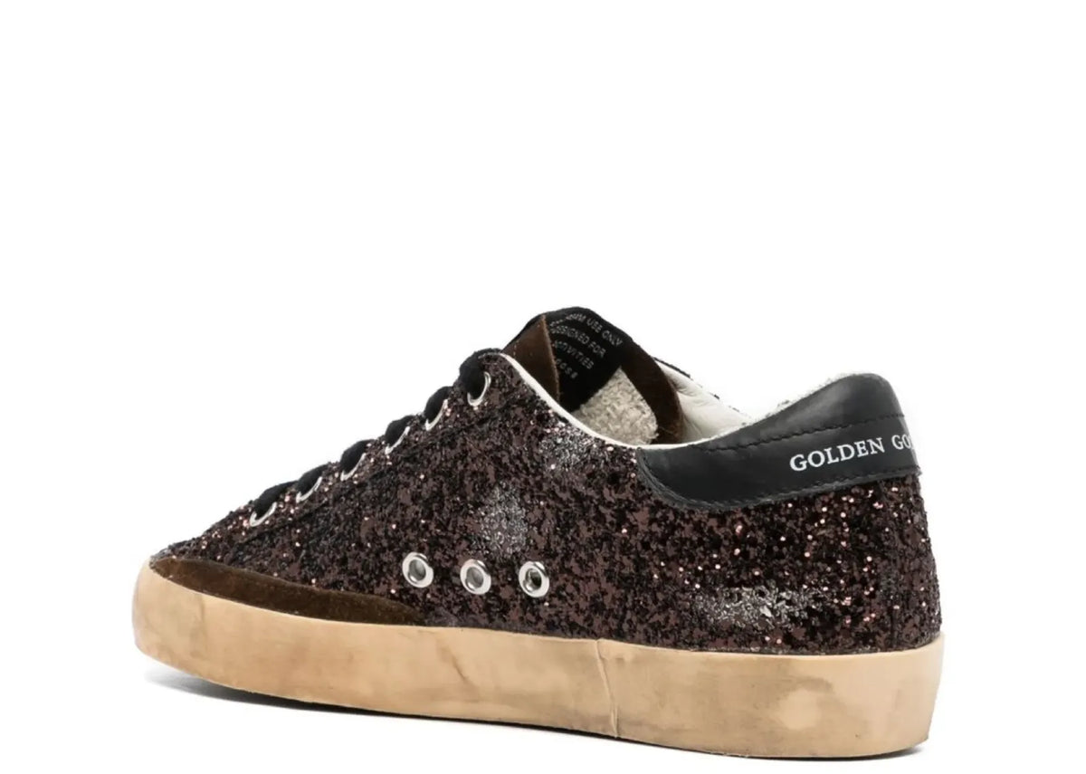 Golden Goose Super-Star Dark Brown Glitter (W) 3