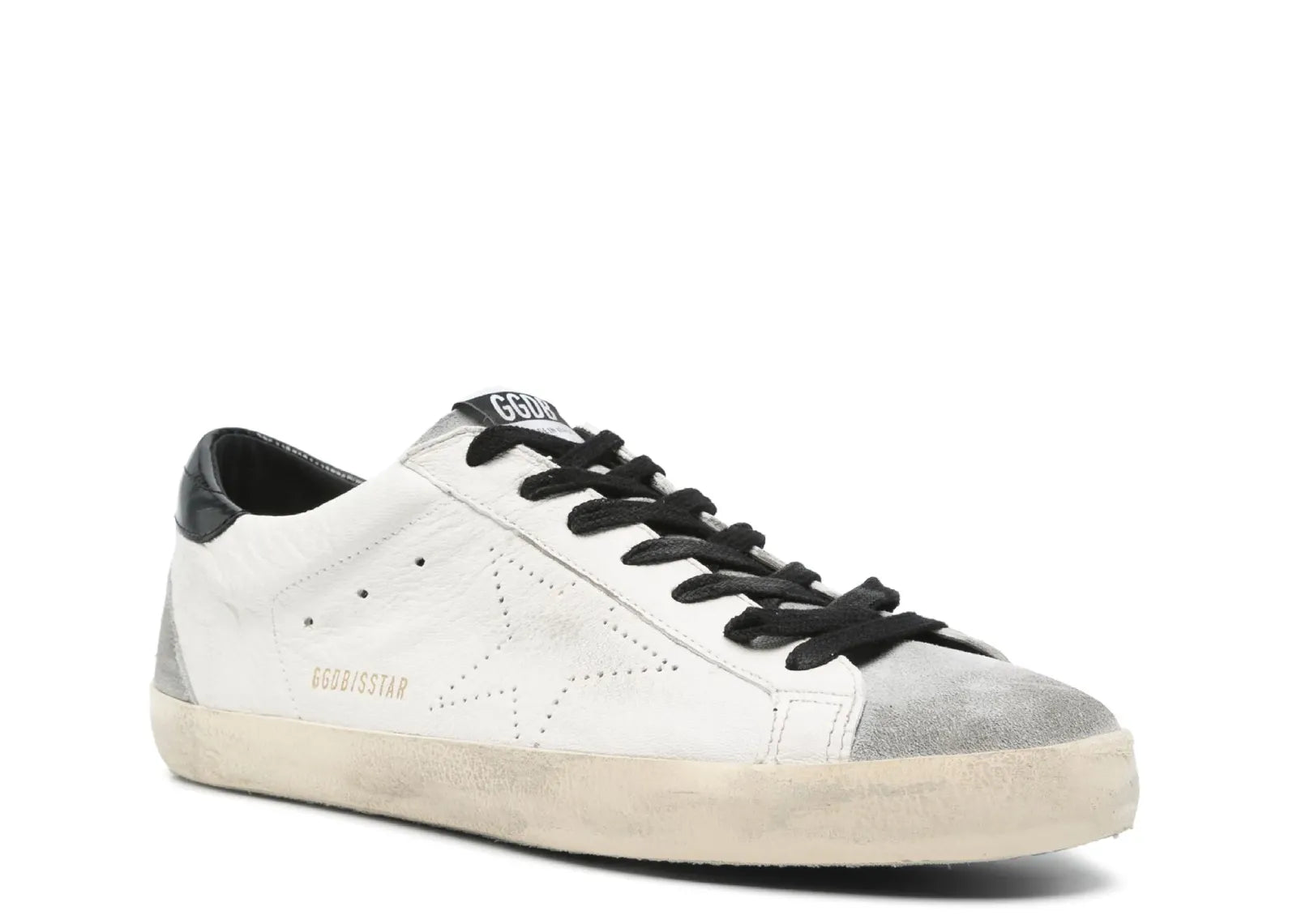 Golden Goose Super-Star Light Beige Leather Perforated Logo 2