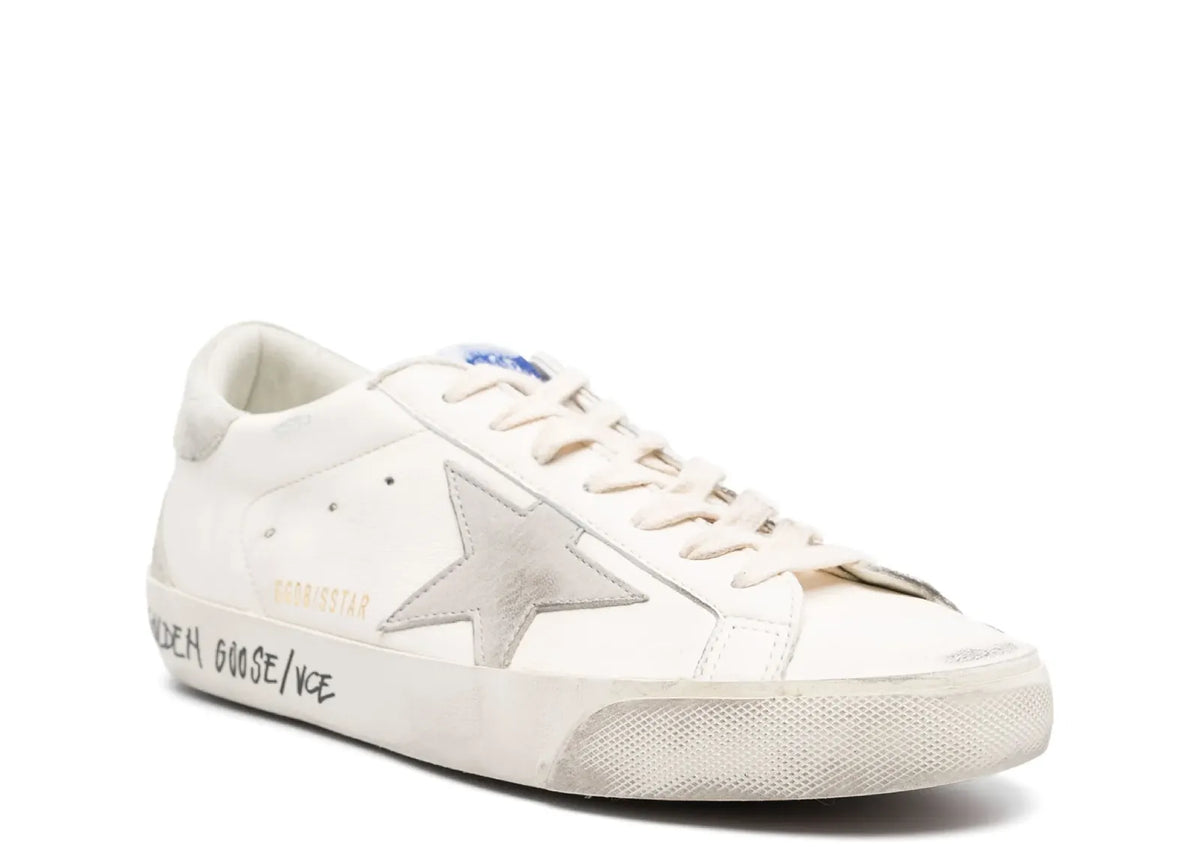 Golden Goose Super-Star Off White Leather Beige Heel 2