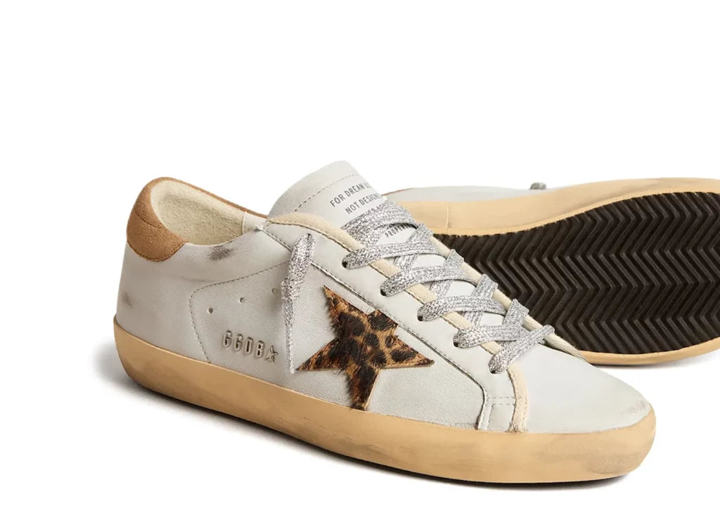 Golden Goose Super-Star Powder Blue Leopard Star (W) 6