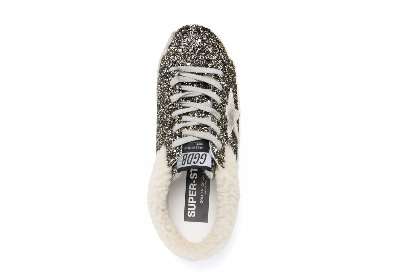 Golden Goose Super-Star Sabot Glitter Shearling (W) 4