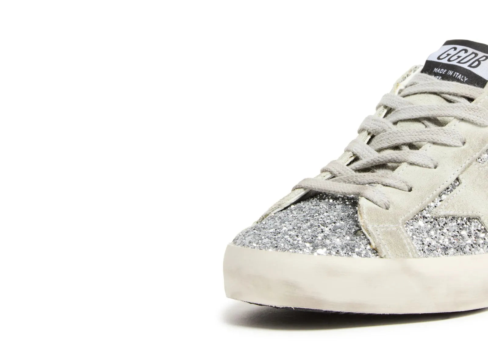 Golden Goose Super-Star Silver Glitter Ice Gray (W) 7