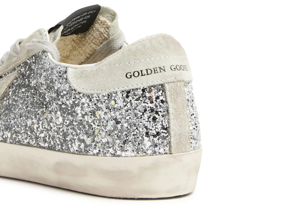 Golden Goose Super-Star Silver Glitter Ice Gray (W) 6