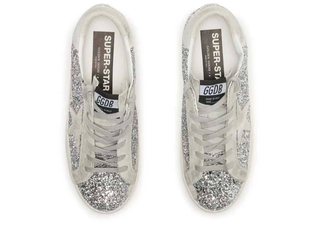 Golden Goose Super-Star Silver Glitter Ice Gray (W) 13