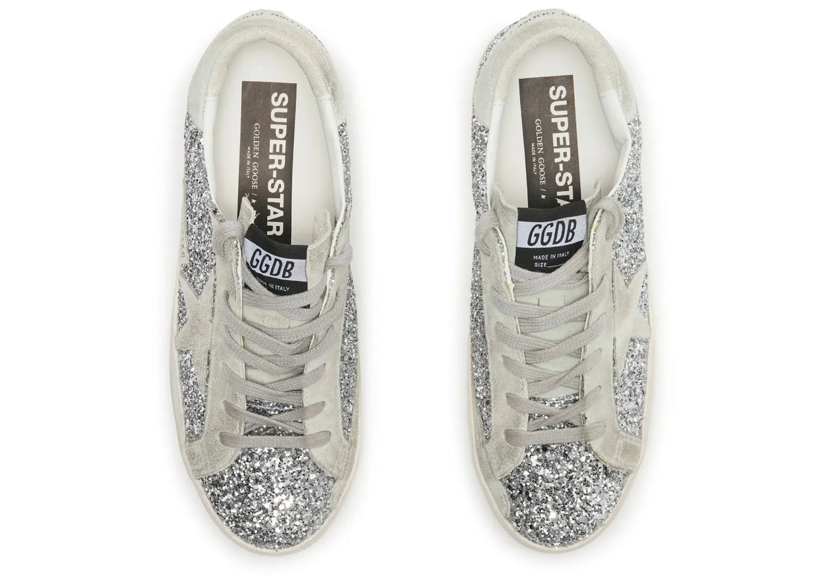 Golden Goose Super-Star Silver Glitter Ice Gray (W) 5