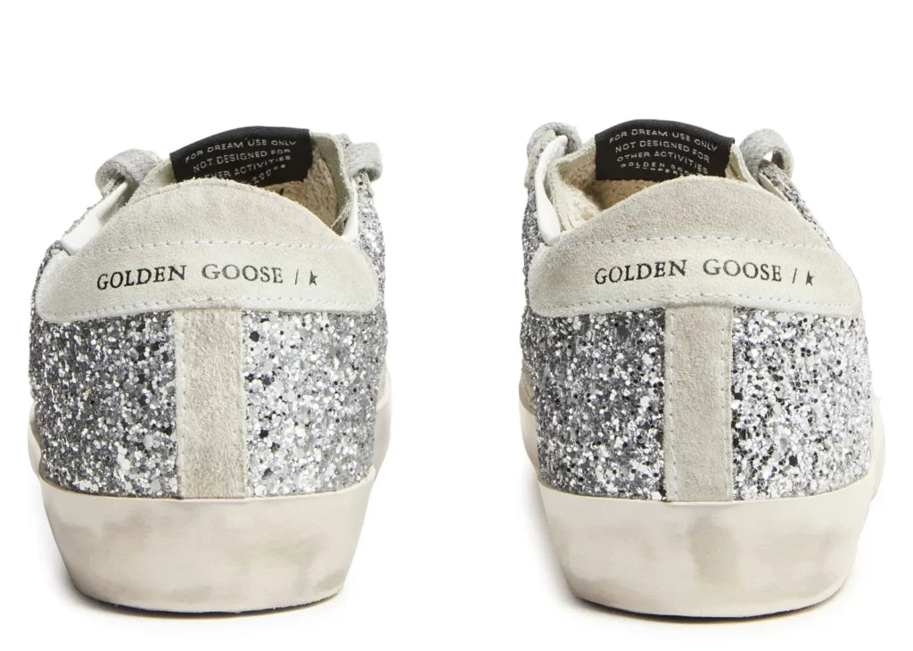 Golden Goose Super-Star Silver Glitter Ice Gray (W) 11