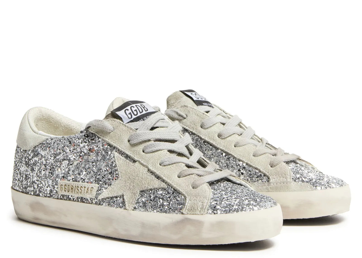 Golden Goose Super-Star Silver Glitter Ice Gray (W) 2