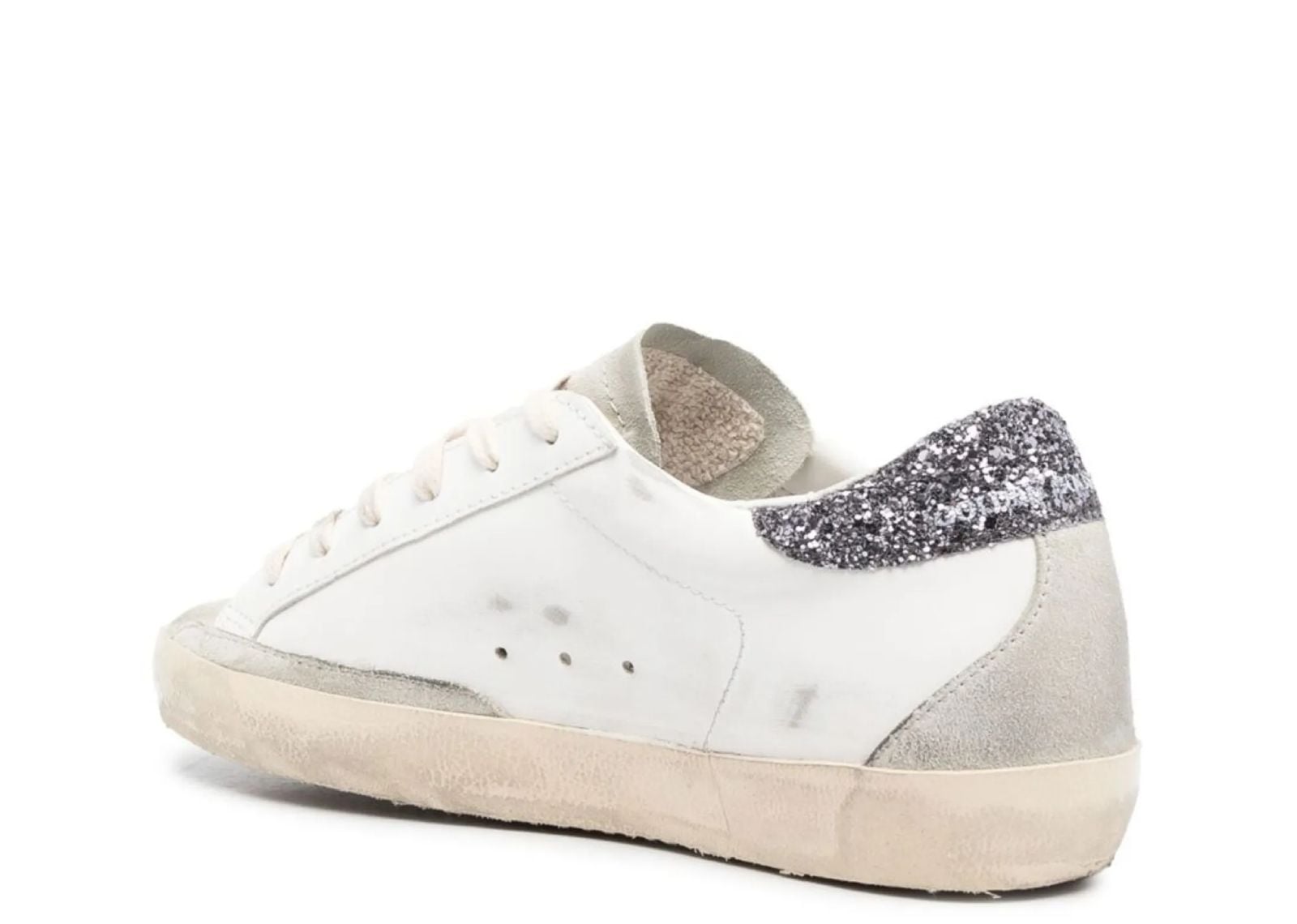 Golden Goose Super-Star White Dark Grey Glitter (W) 3