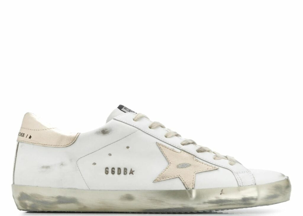 Golden Goose Super-Star White Gold Sparkle 5