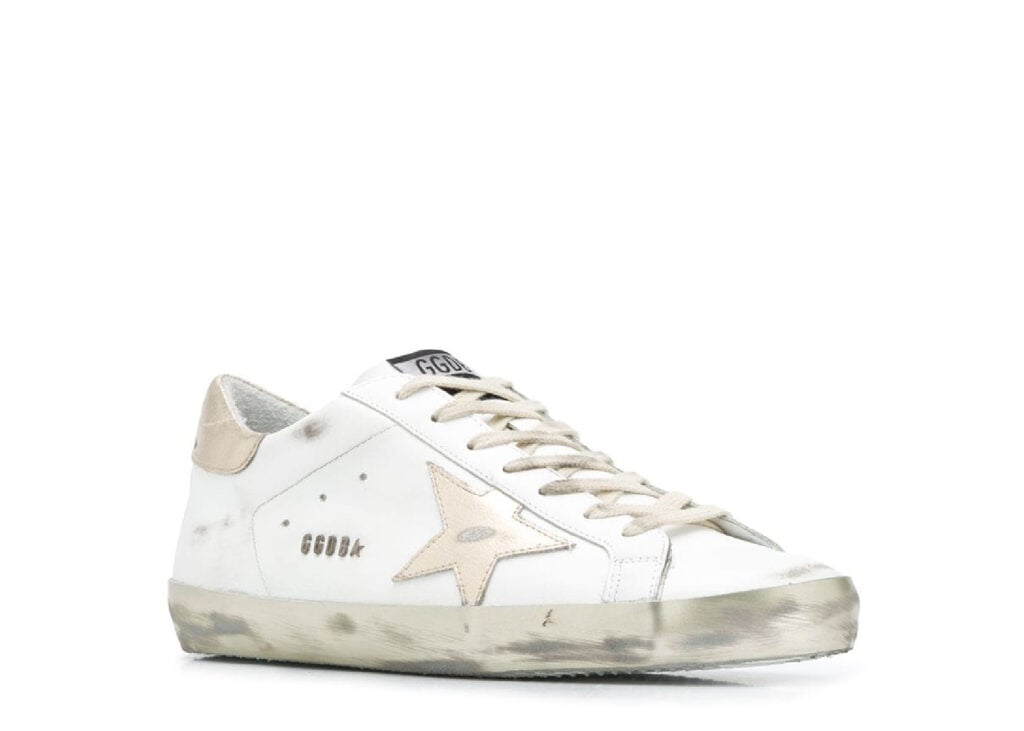 Golden Goose Super-Star White Gold Sparkle 6